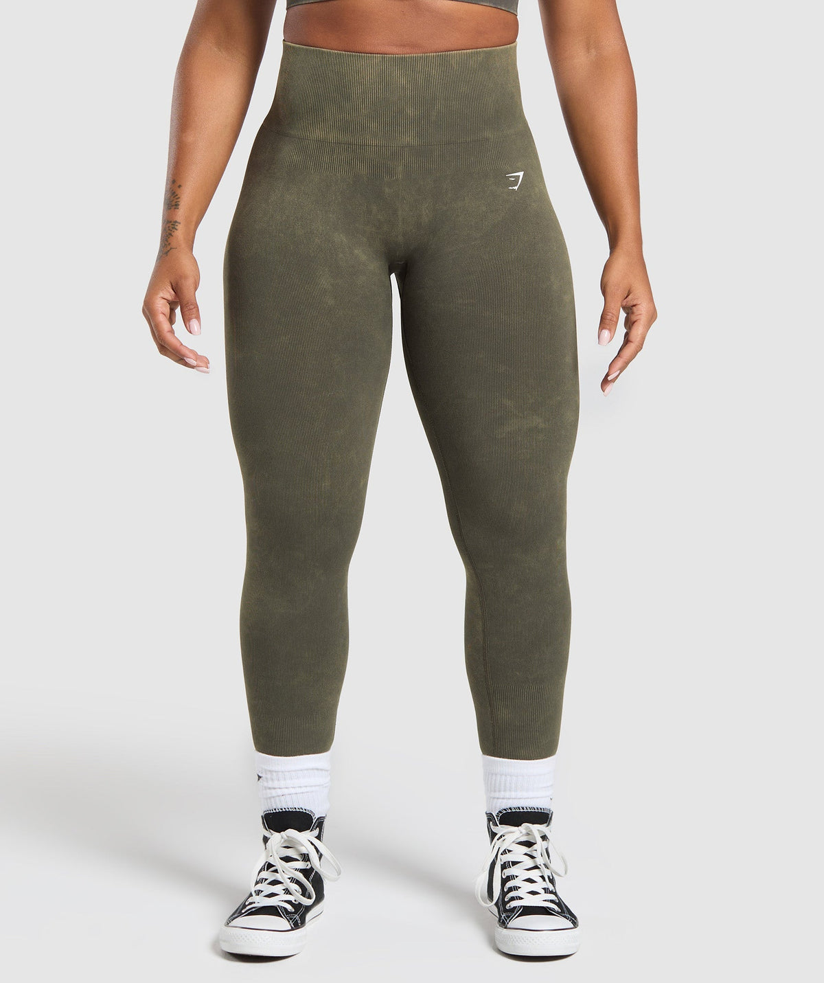 Gains Seamless Leggings - Strength Green