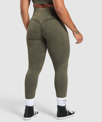 Gains Seamless Leggings - Strength Green