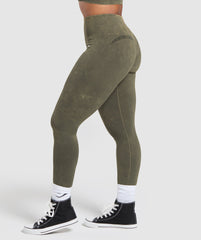 Gains Seamless Leggings - Strength Green