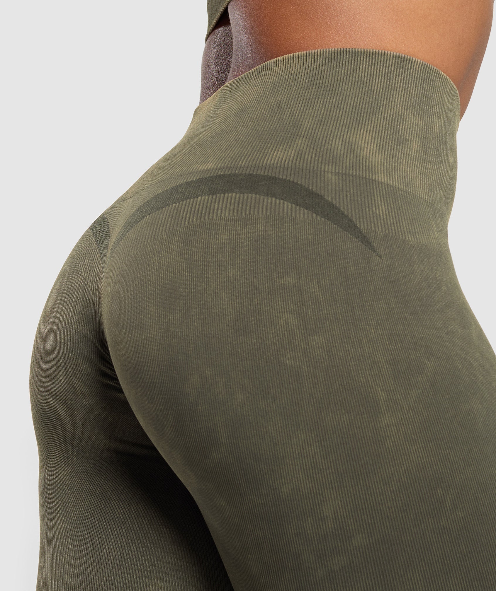 Gains Seamless Leggings - Strength Green