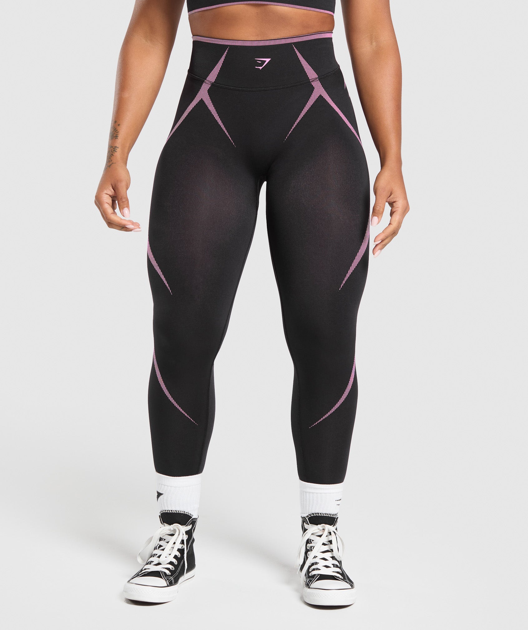 Apex Lift Seamless Leggings - Darkest Purple/Sour Pink