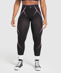 Apex Lift Seamless Leggings - Darkest Purple/Sour Pink