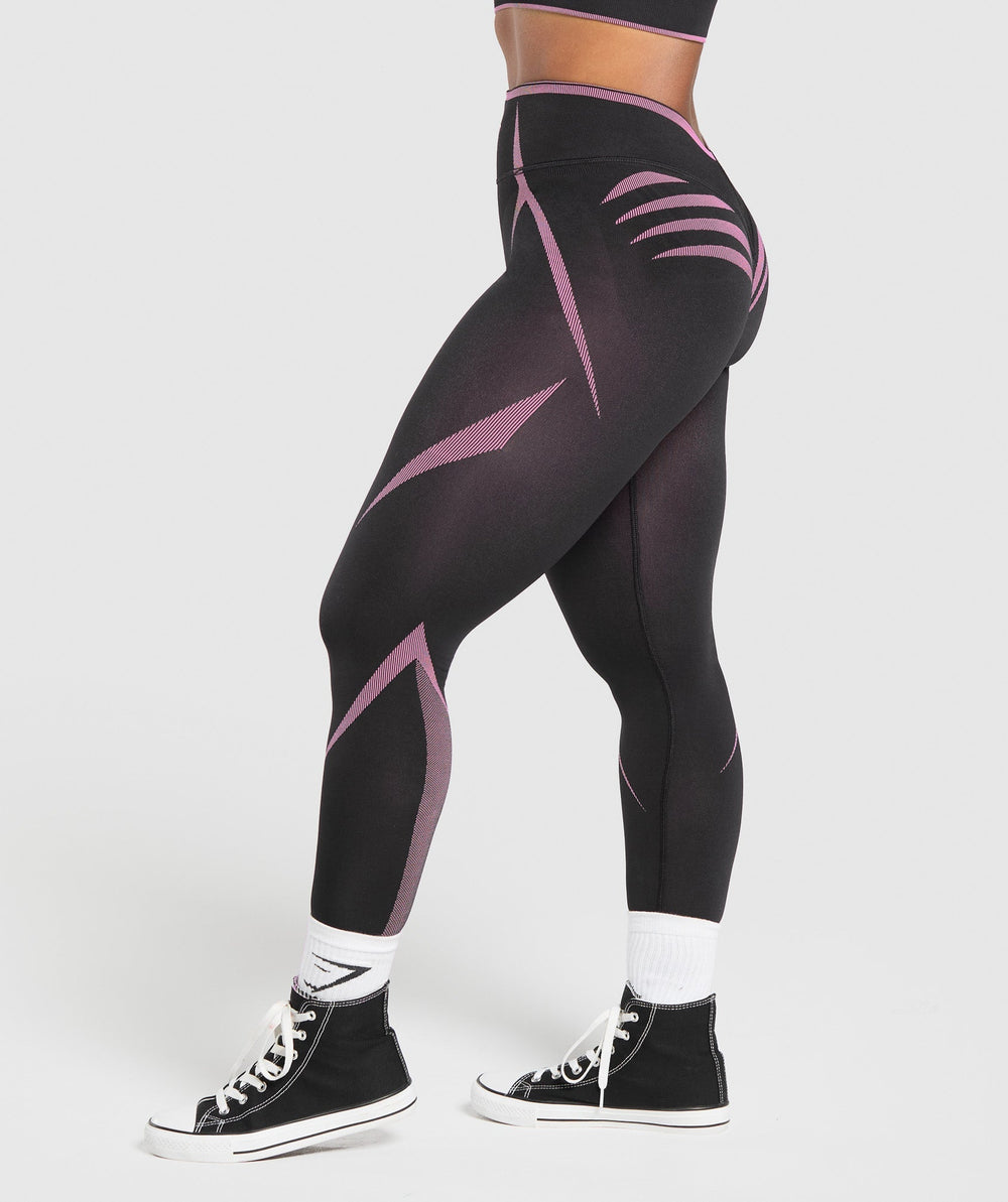 Apex Lift Seamless Leggings - Darkest Purple/Sour Pink