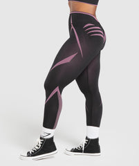 Apex Lift Seamless Leggings - Darkest Purple/Sour Pink