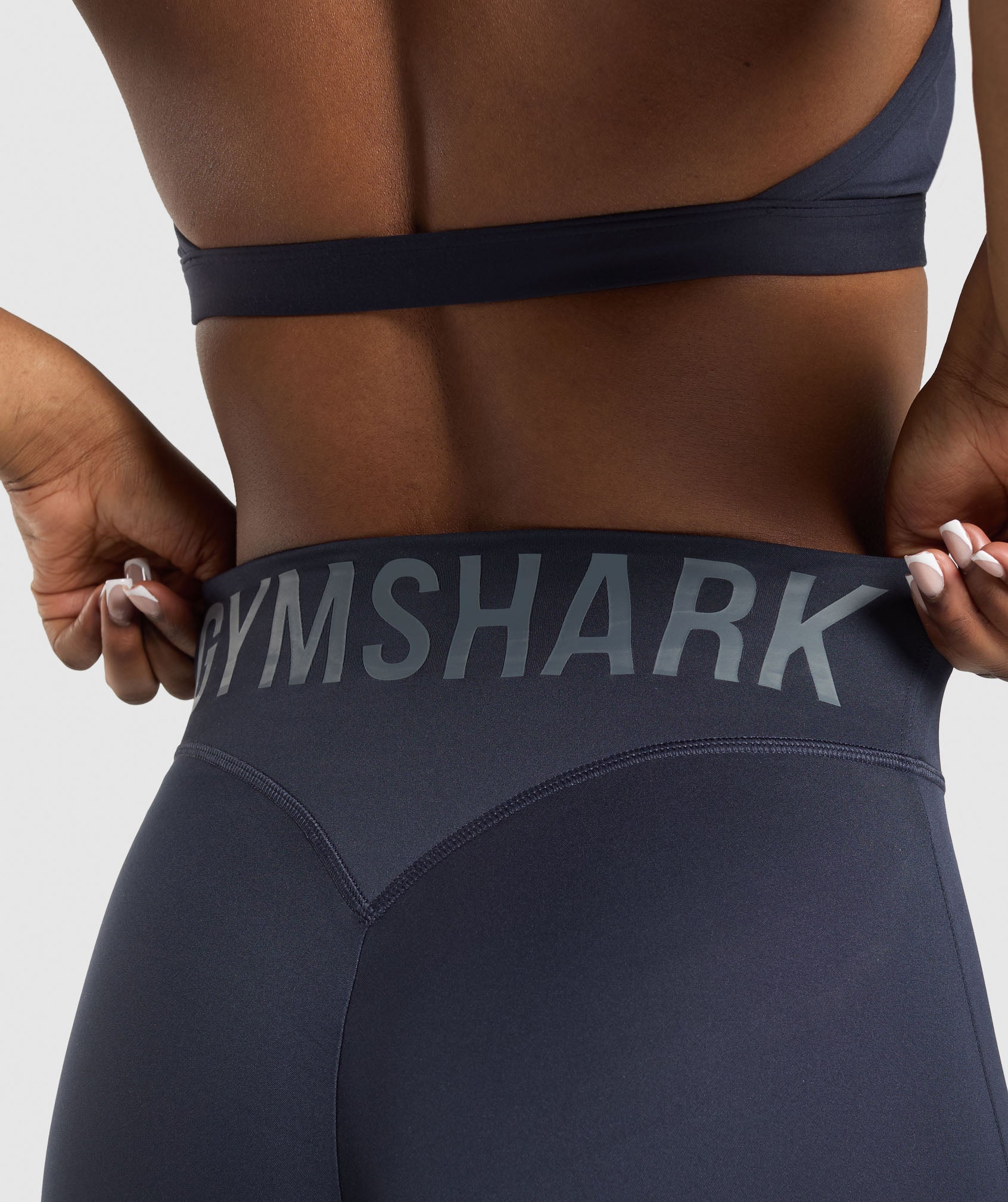 Wordmark Graphic Leggings - Heavy Blue