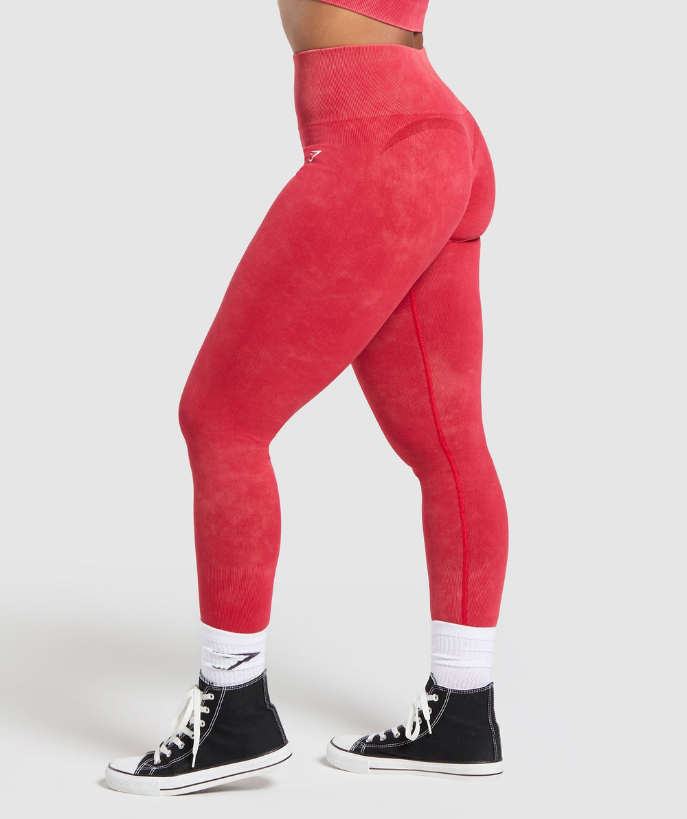 Gains Seamless Leggings - Carmine Red