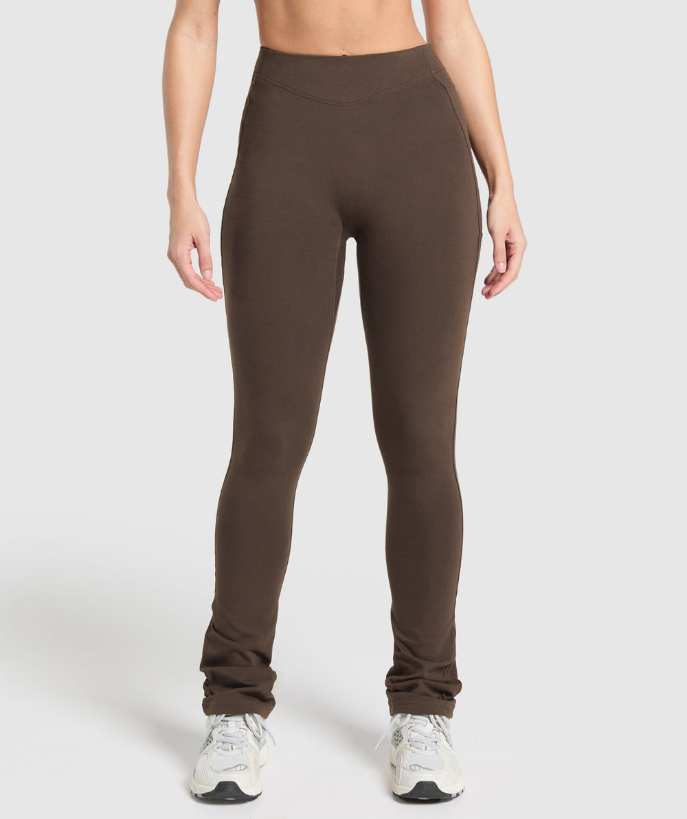 Rest Day Bootcut Leggings - Archive Brown