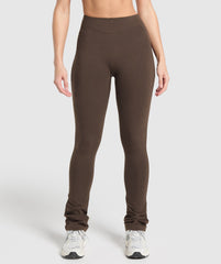 Rest Day Bootcut Leggings - Archive Brown