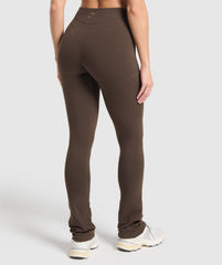 Rest Day Bootcut Leggings - Archive Brown