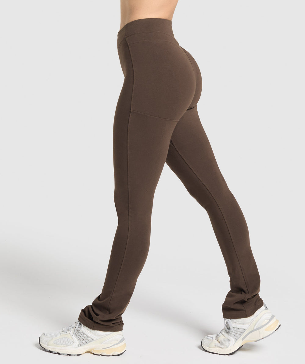Rest Day Bootcut Leggings - Archive Brown