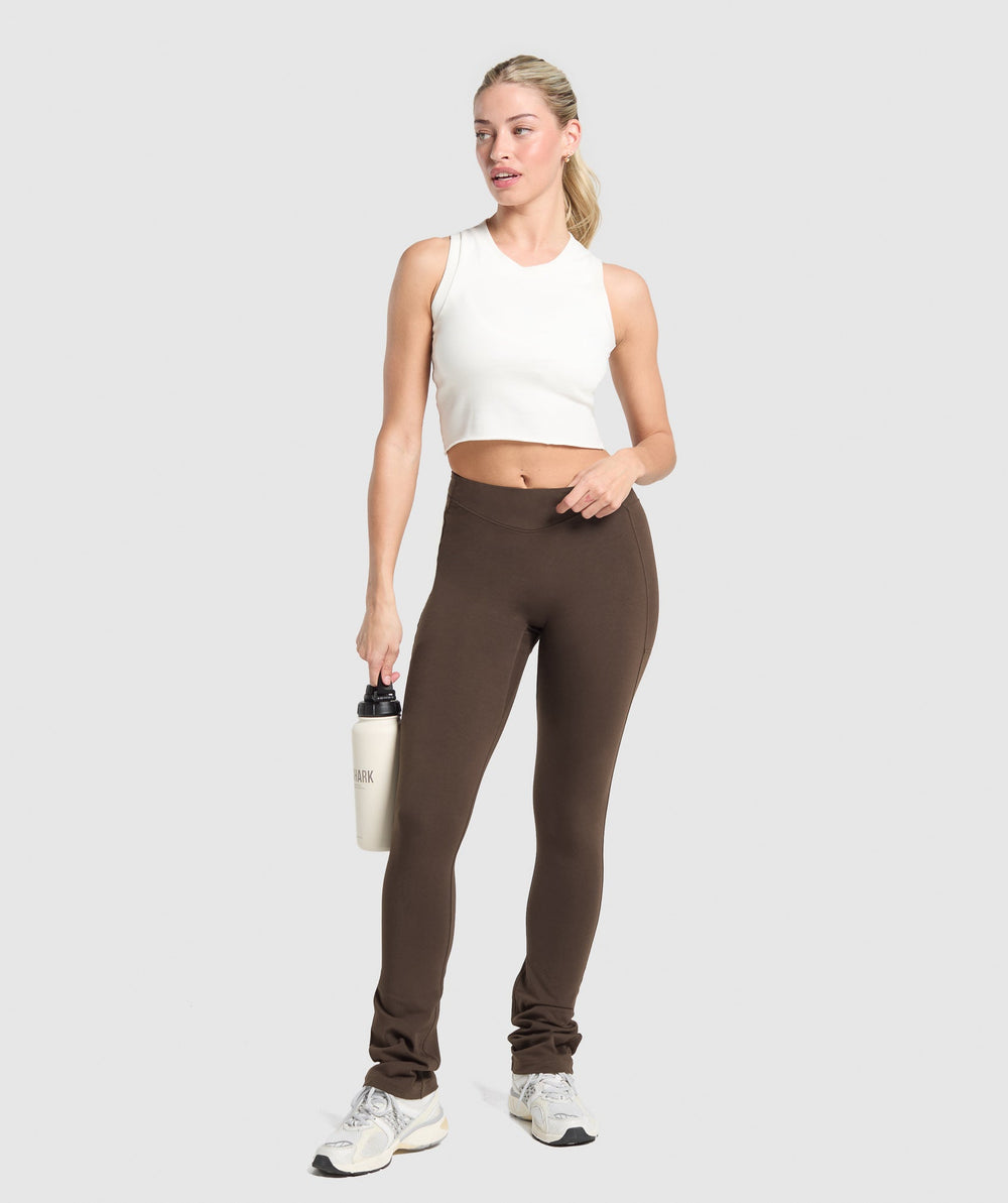 Rest Day Bootcut Leggings - Archive Brown