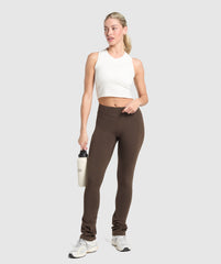 Rest Day Bootcut Leggings - Archive Brown