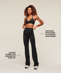 Whitney Flared Leggings - Black