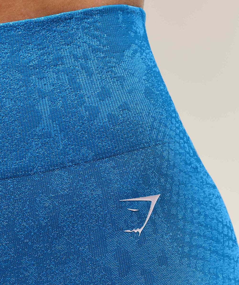 Adapt X Whitney Animal Seamless Leggings - Barbell Blue/Gentle Blue