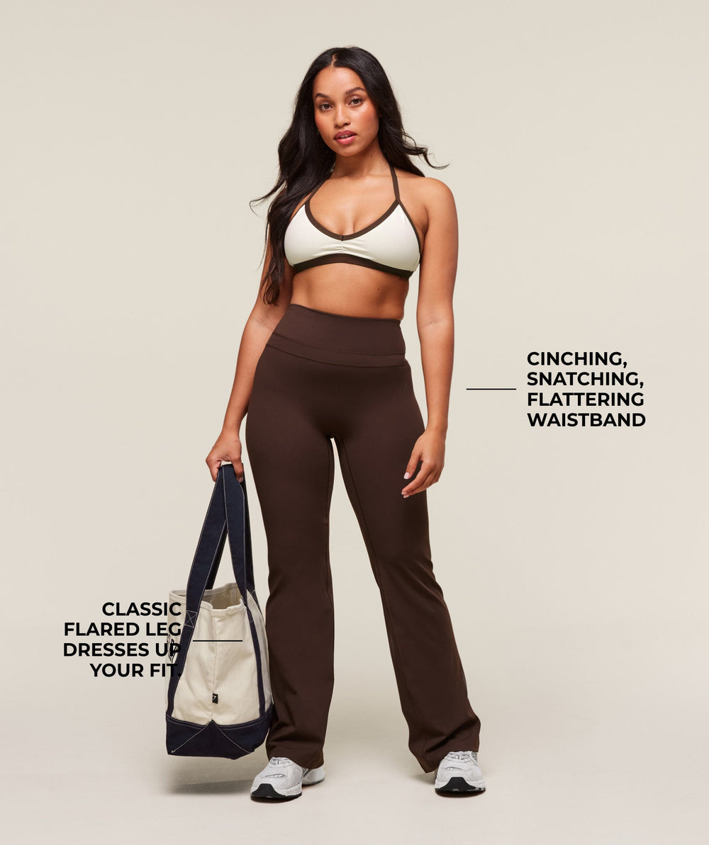 Whitney Flared Leggings - Depth Brown