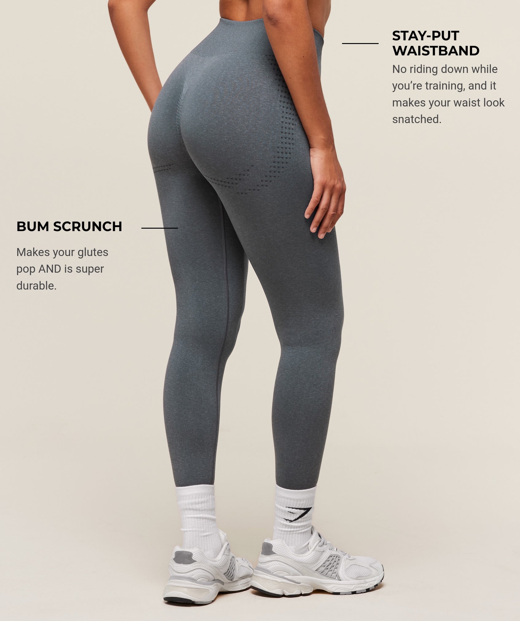 Vital Soft Legging - Strong Grey/Marl
