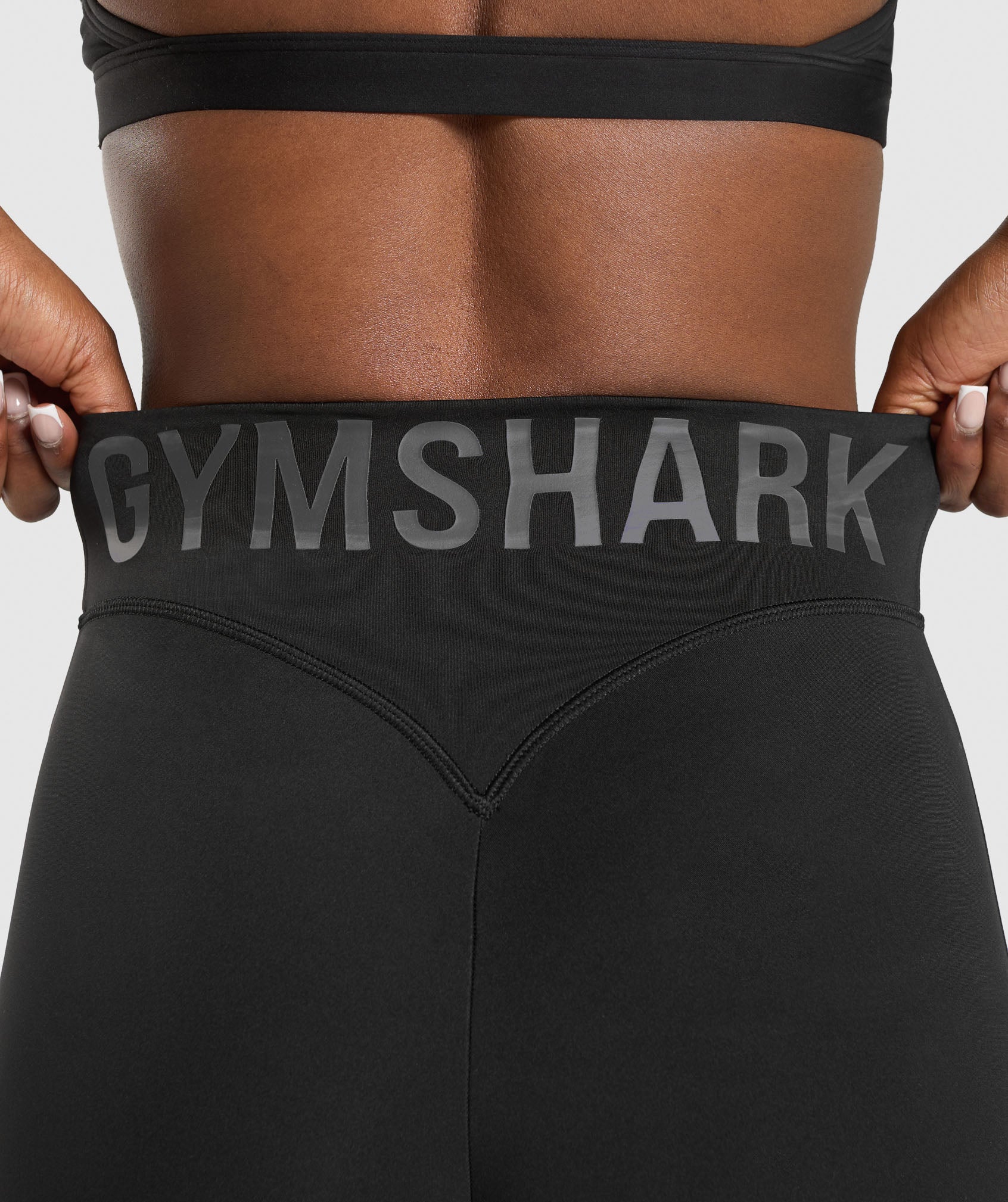 Wordmark Graphic Leggings - Black