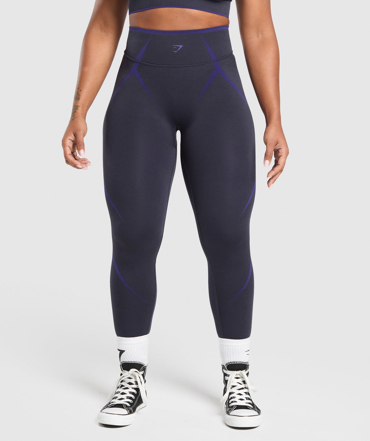 Apex Lift Seamless Leggings - Heavy Blue/Cobalt Purple