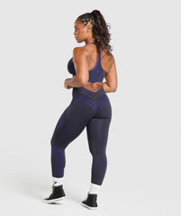 Apex Lift Seamless Leggings - Heavy Blue/Cobalt Purple
