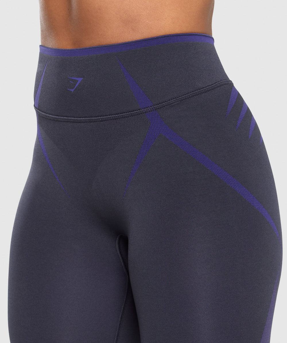 Apex Lift Seamless Leggings - Heavy Blue/Cobalt Purple