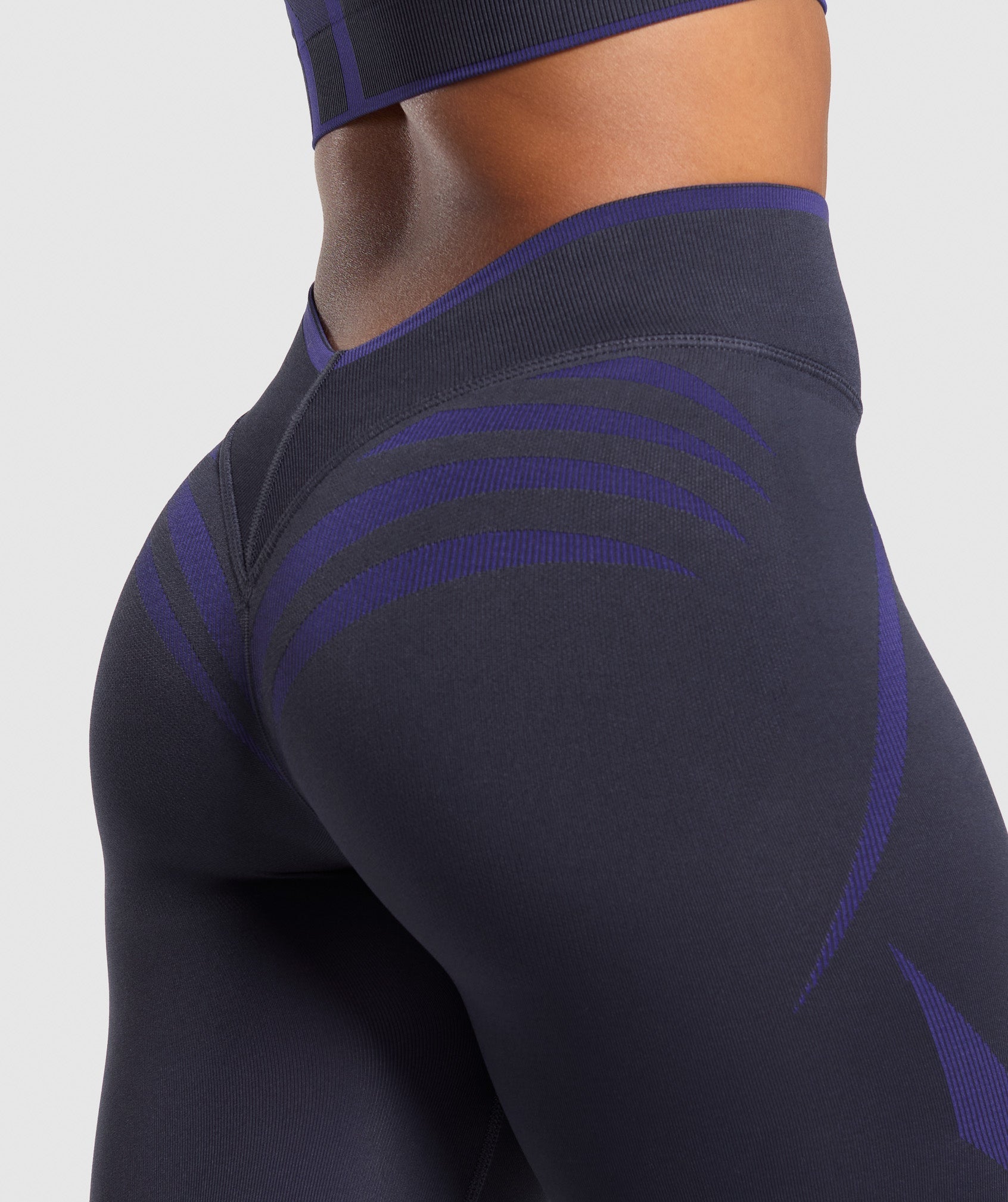 Apex Lift Seamless Leggings - Heavy Blue/Cobalt Purple