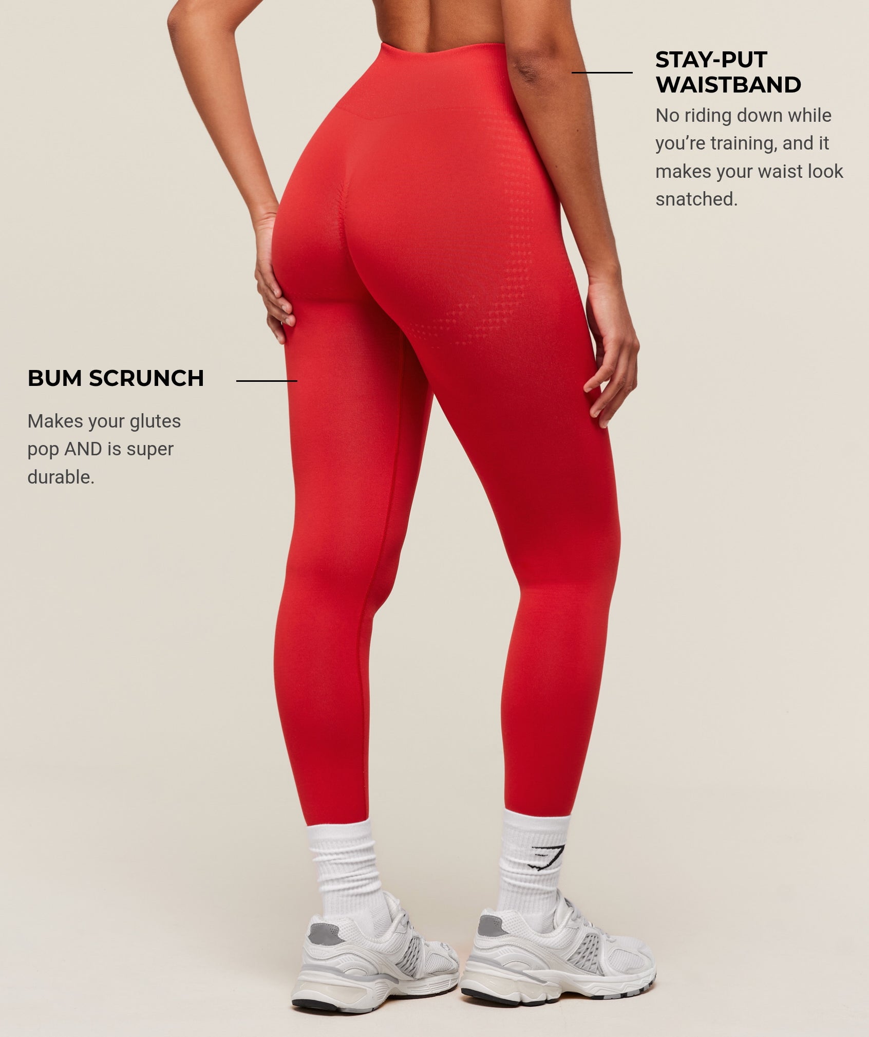 Vital Soft Legging - Velocity Red