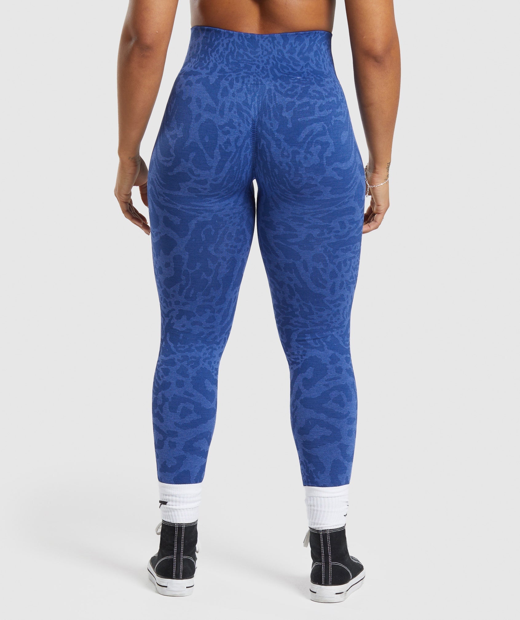 Adapt Safari Seamless Leggings - Wave Blue/Iris Blue