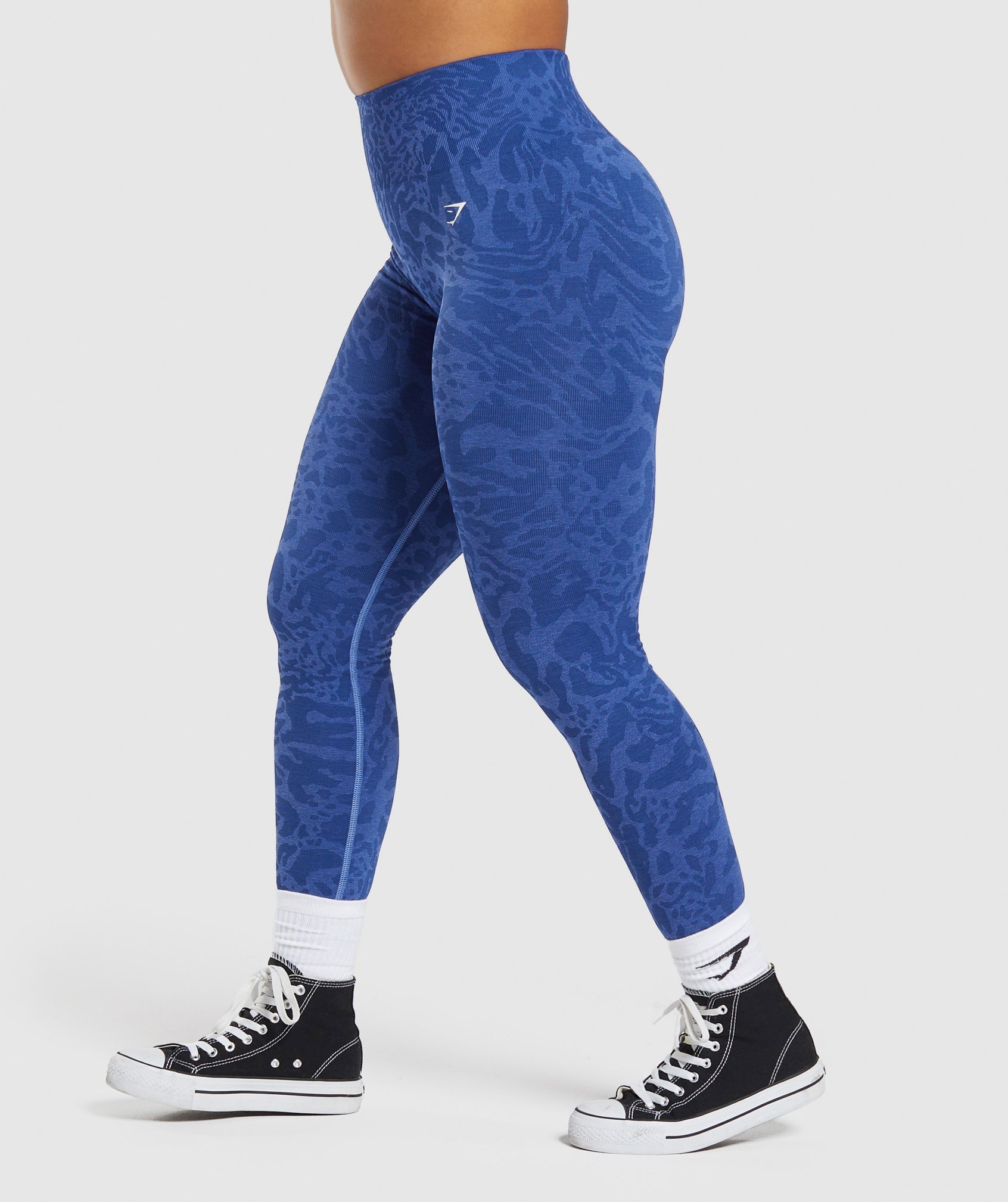 Adapt Safari Seamless Leggings - Wave Blue/Iris Blue
