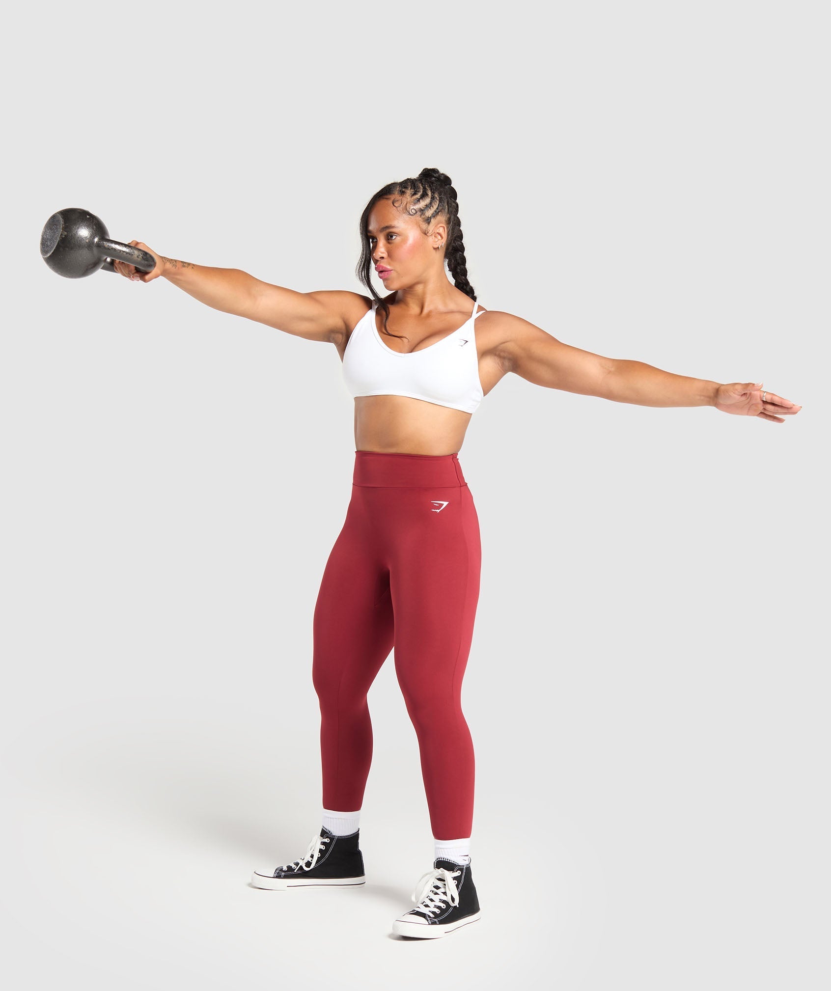 Power Leggings - Reps Red