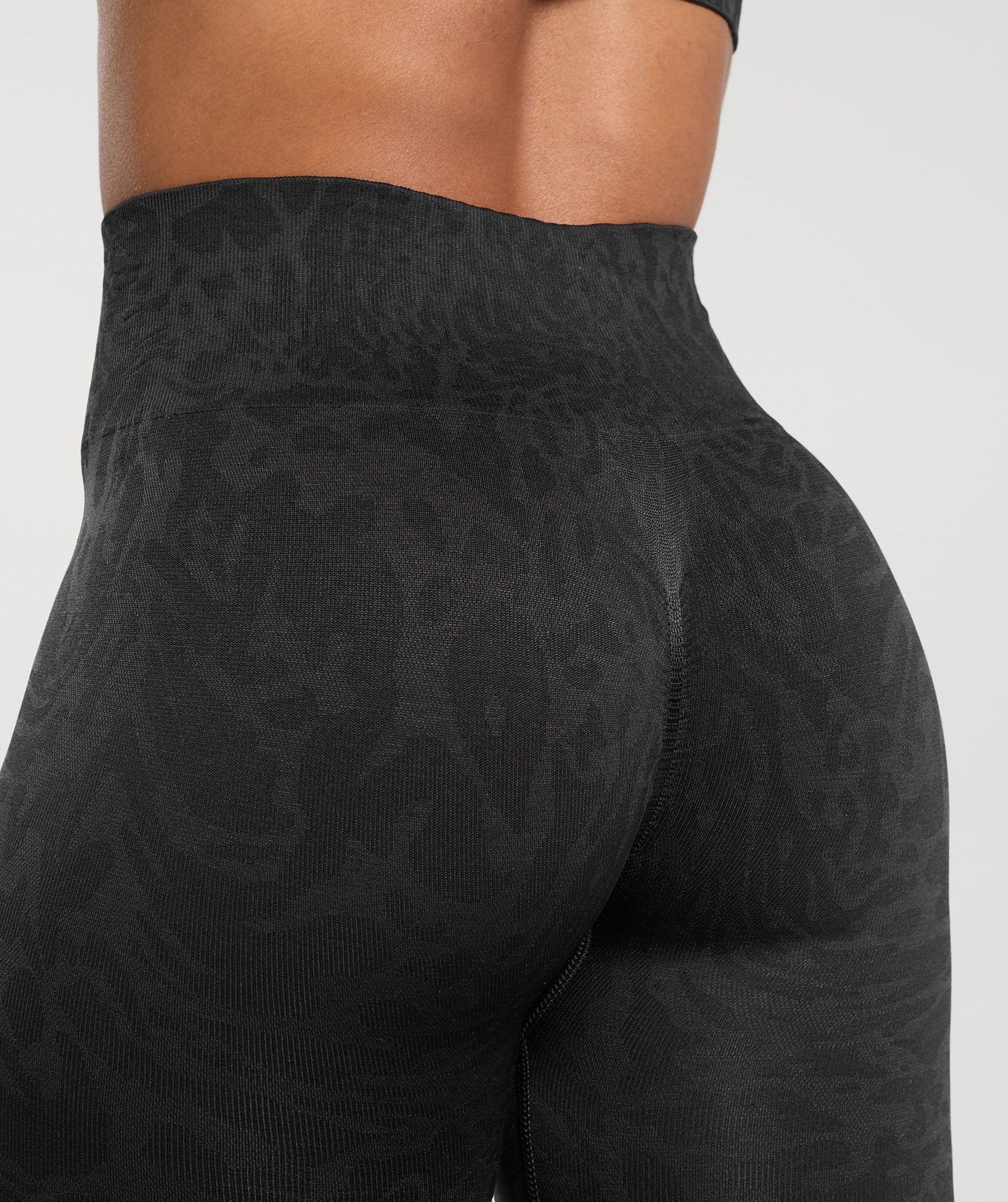 Adapt Safari Seamless Leggings - Black/Asphalt Grey