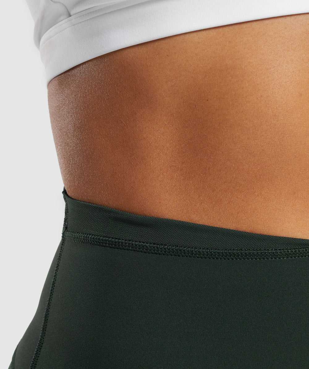 Mesh Waistband Leggings - Victory Green