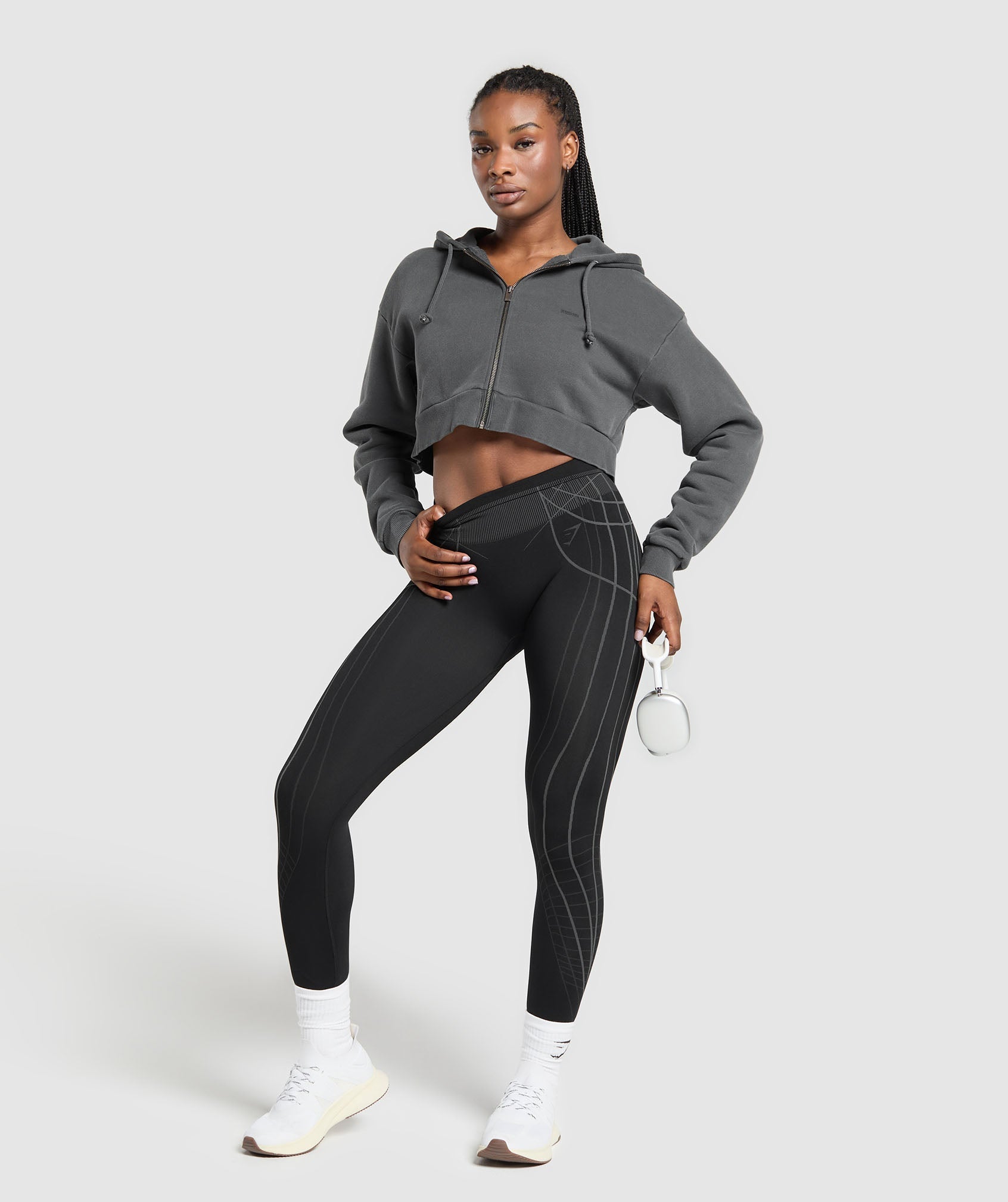 Apex Seamless Leggings - Black/Graphite Grey