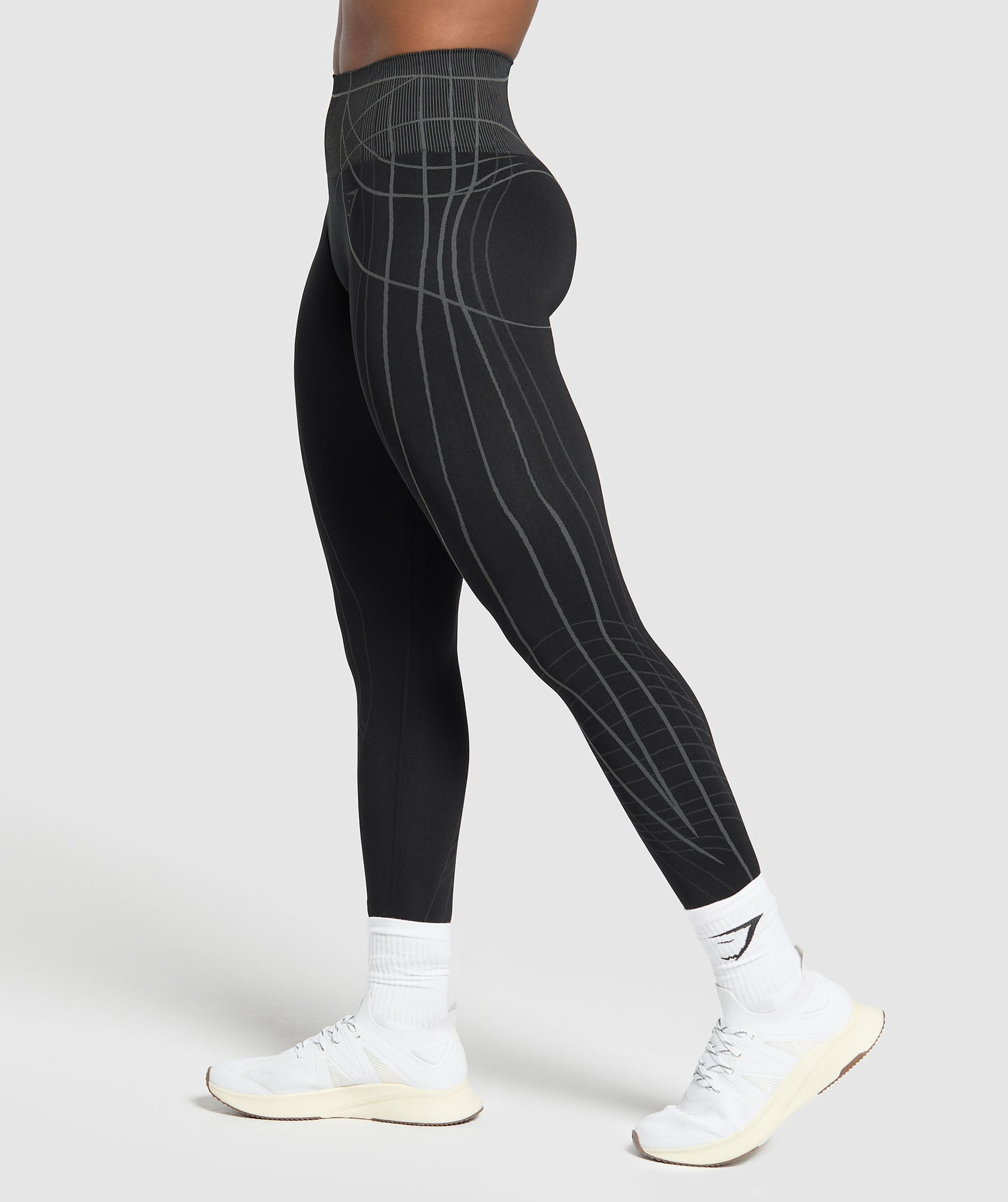 Apex Seamless Leggings - Black/Graphite Grey
