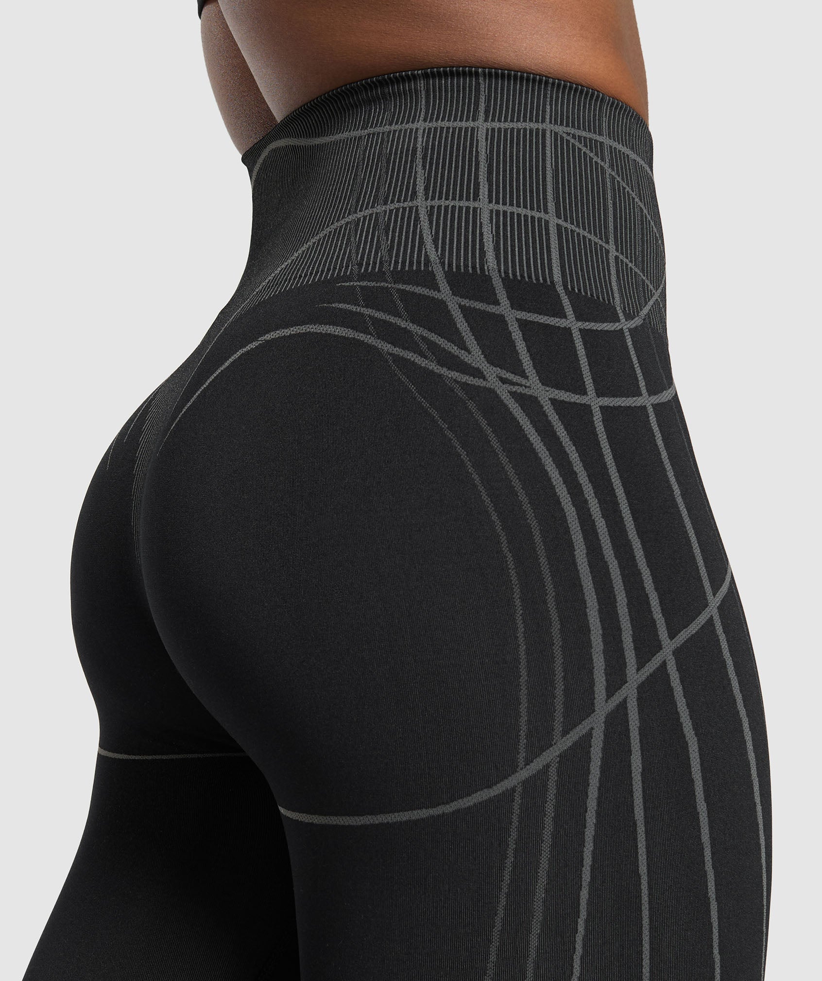 Apex Seamless Leggings - Black/Graphite Grey