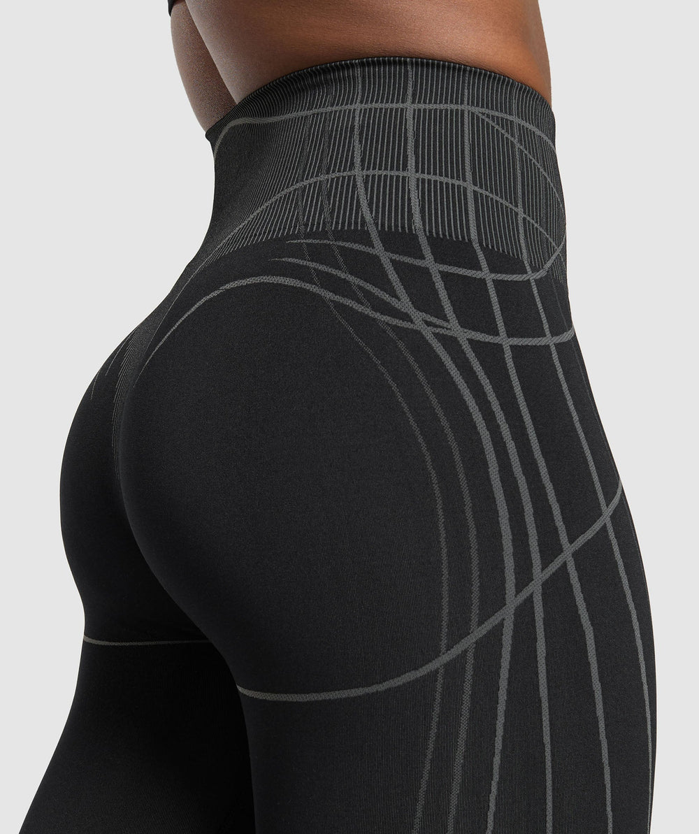 Apex Seamless Leggings - Black/Graphite Grey