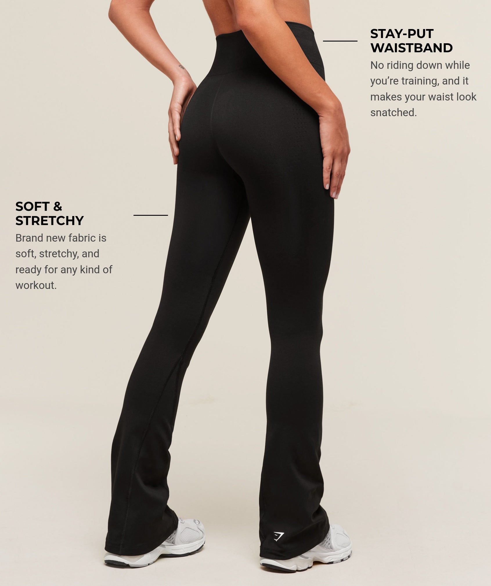 Vital Soft Flared Legging - Black