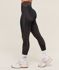 Diffuse Seamless Leggings - Black/Calm Pink