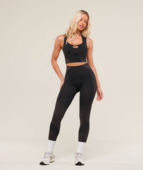 Diffuse Seamless Leggings - Black/Calm Pink