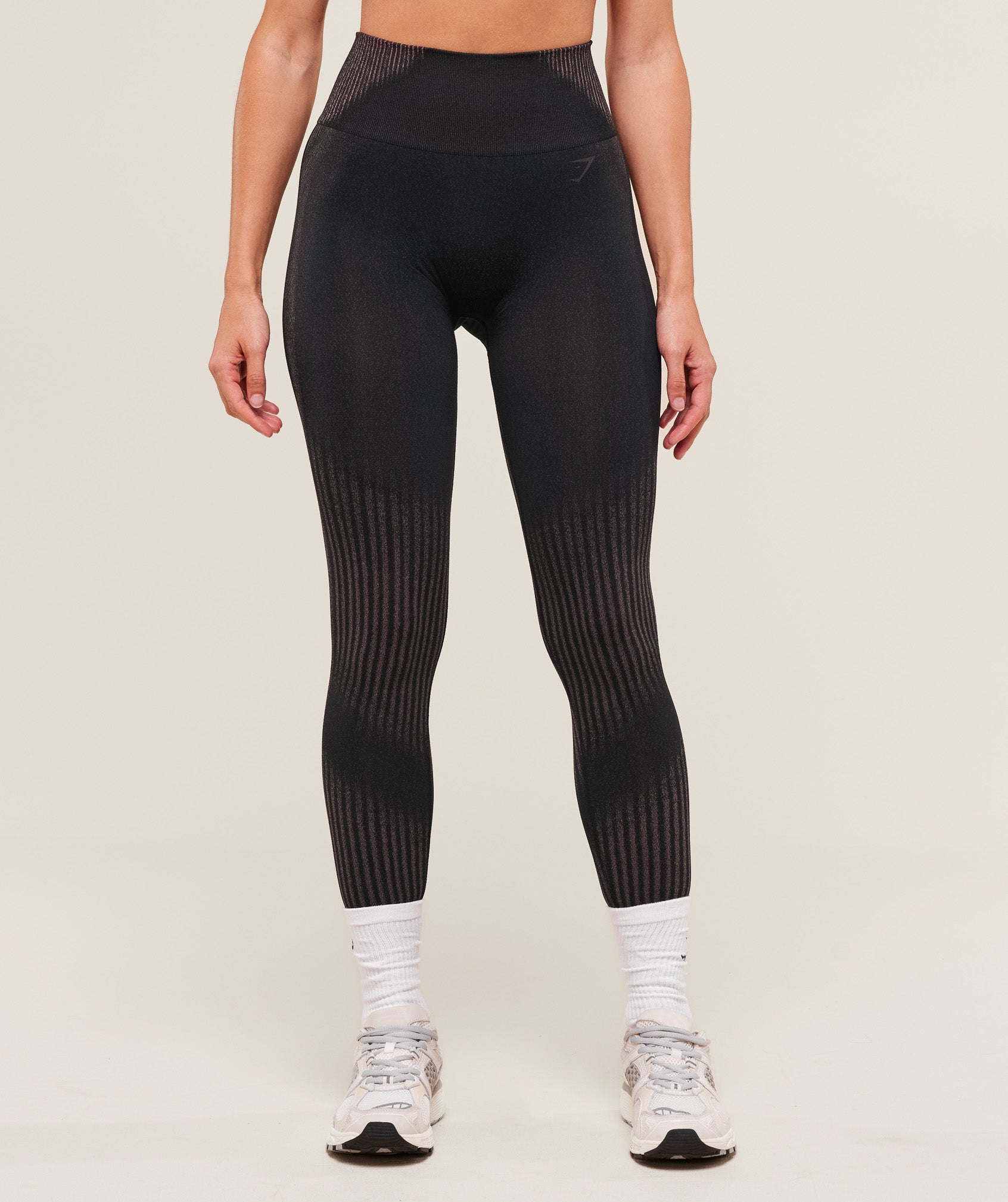 Diffuse Seamless Leggings - Black/Calm Pink