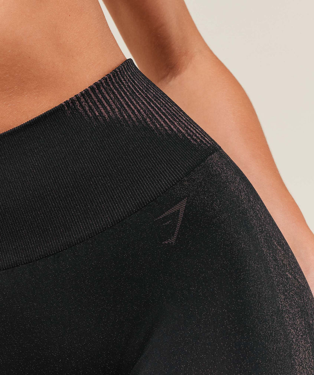 Diffuse Seamless Leggings - Black/Calm Pink