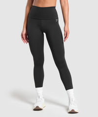 Everyday Foldover Leggings - Black