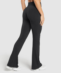 Luxe Seamless Flare Leggings - Coal Marl