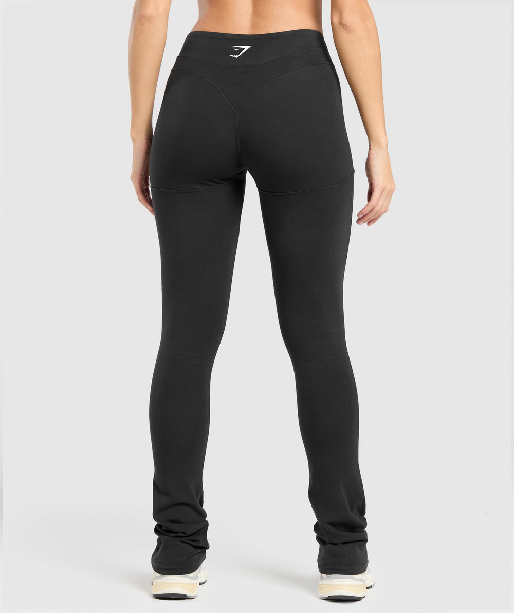 Heavyweight Washed Leggings - Black