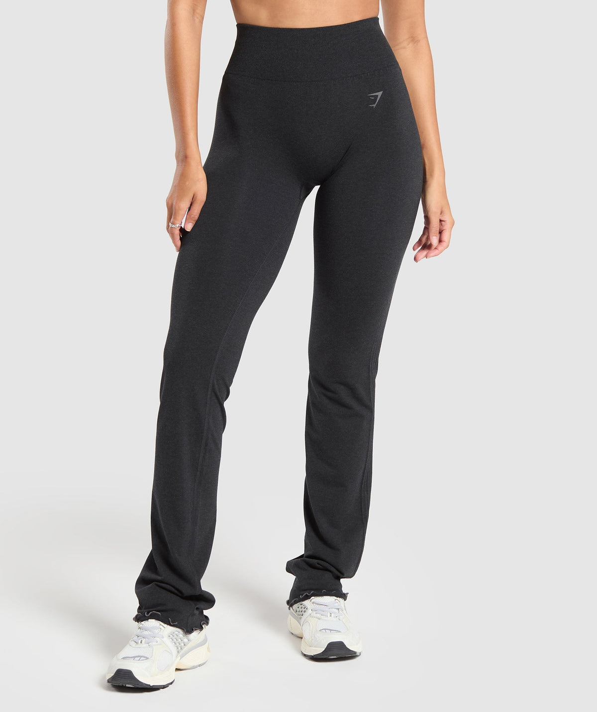 Luxe Seamless Flare Leggings - Coal Marl