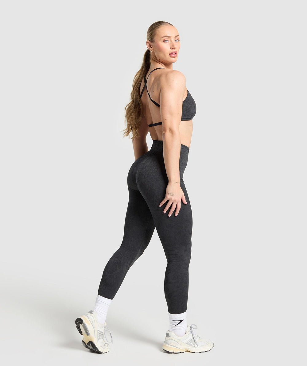 Adapt Camo Seamless Leggings - Black