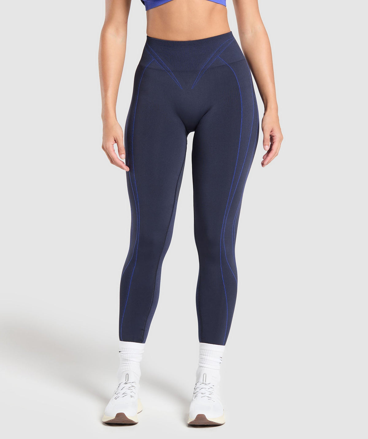 Apex Contrast Leggings - Heavy Blue/Force Blue
