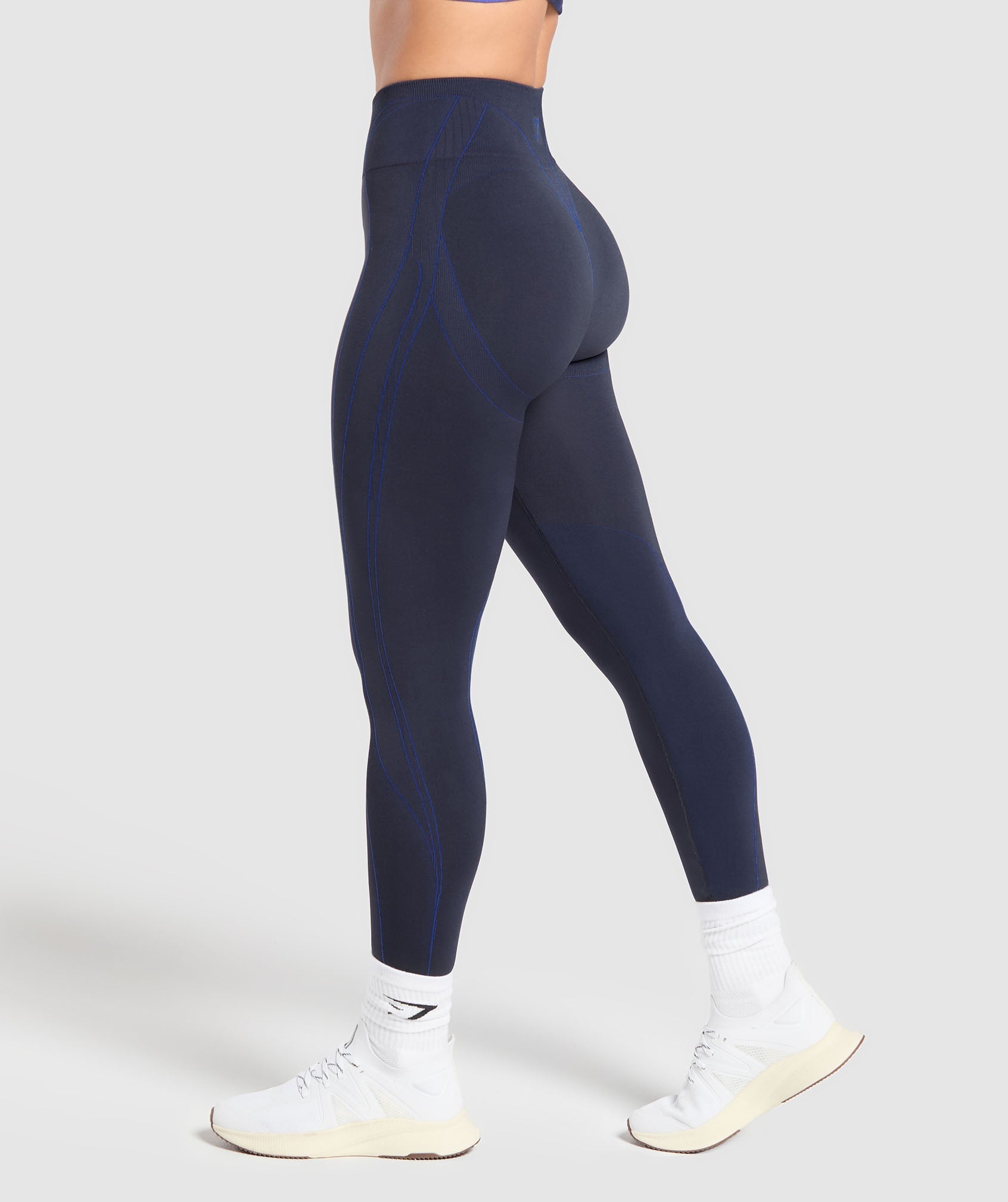 Apex Contrast Leggings - Heavy Blue/Force Blue