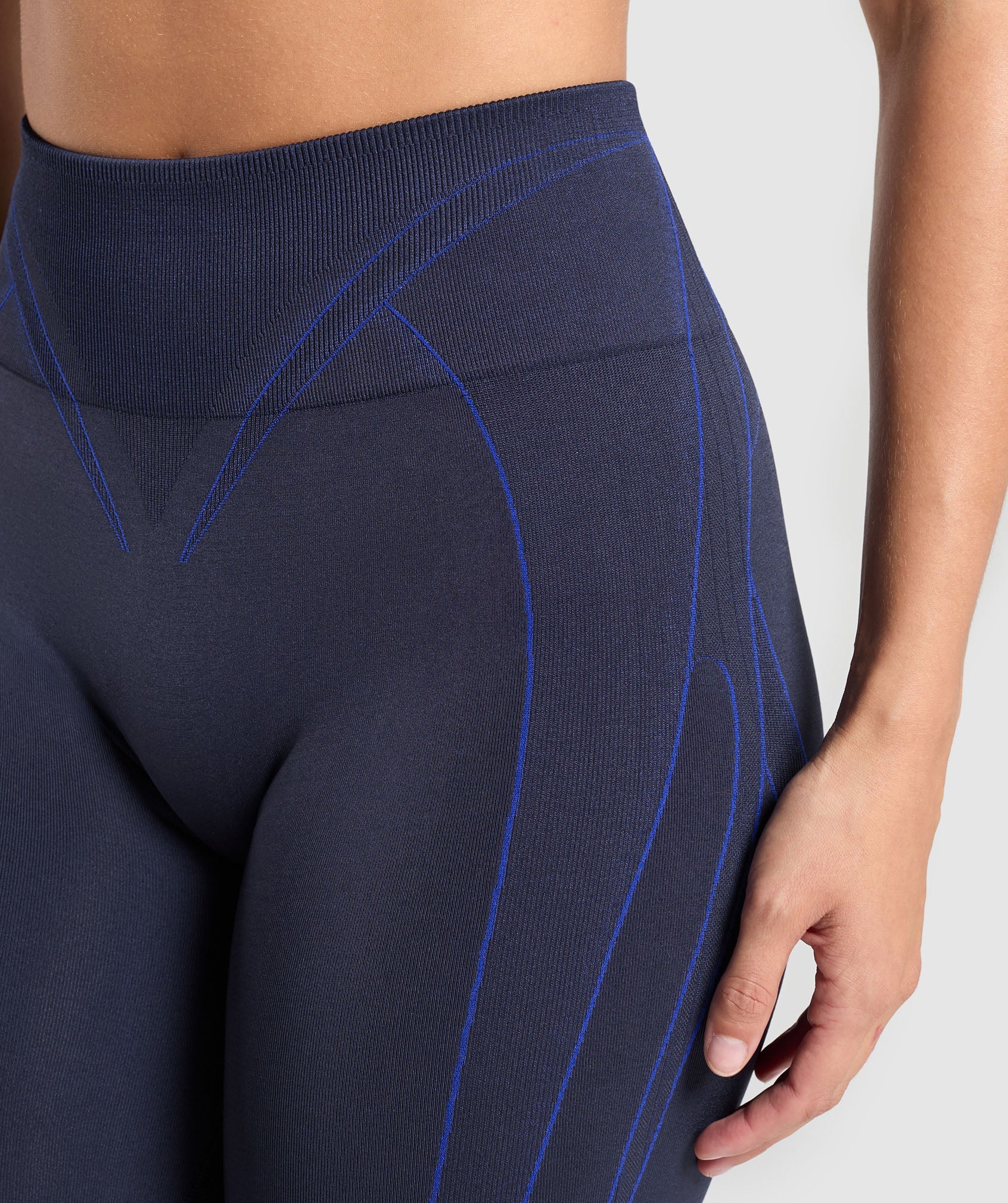 Apex Contrast Leggings - Heavy Blue/Force Blue