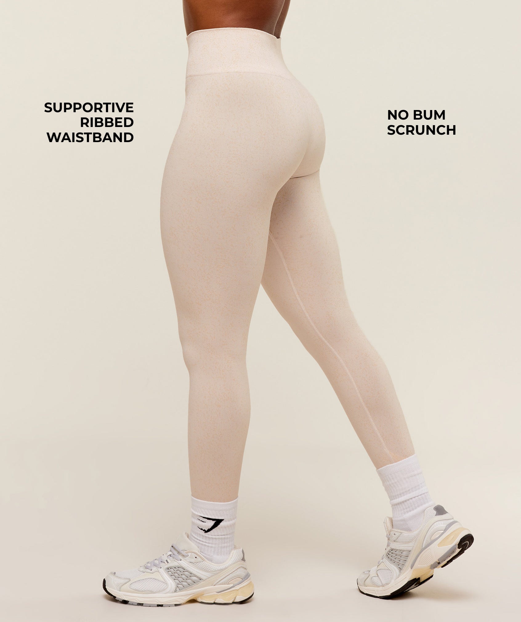 Adapt Fleck x Whitney Leggings - Mineral | Coconut White
