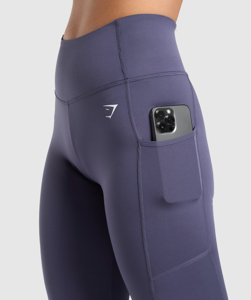 Pocket Leggings - Weighted Purple